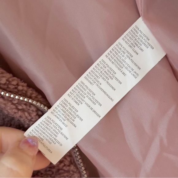 NWOT | BOOHOO PINK TEDDY MOTO JACKET REVOLVE ASOS - Picture 9 of 10